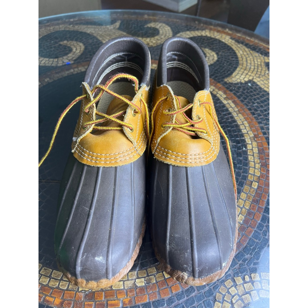L.L. Bean Maine Hunting Shoe Duck Shoes 10M | Made in USA | Brown Leather Rubber